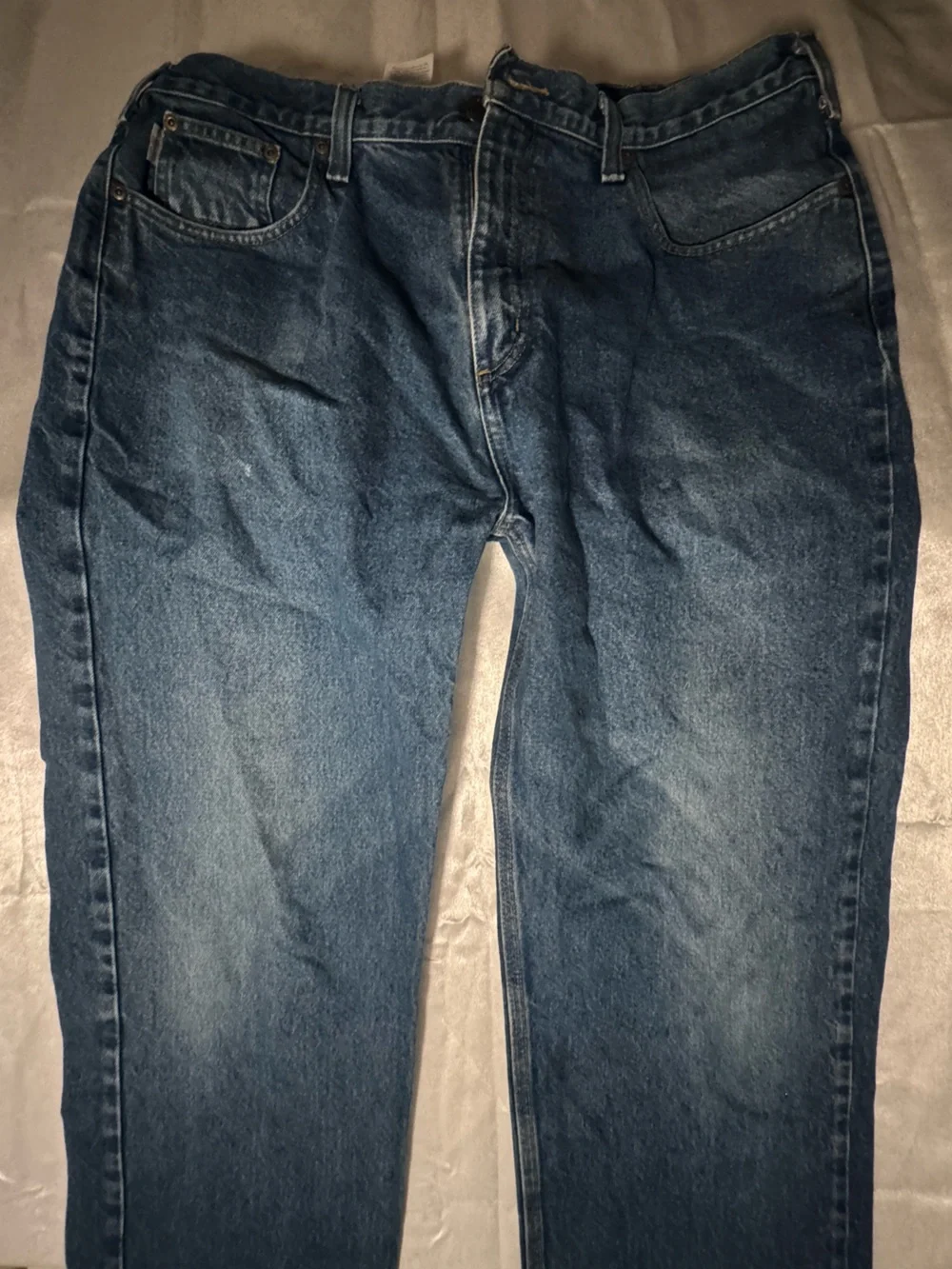 Carhartt Men's straight Relaxed Fit Indigo Blue Jeans y2k mid 2000’s
